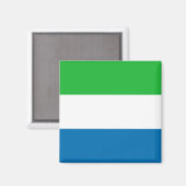 Magnet du drapeau de la Sierra Leone (Recto/Verso)
