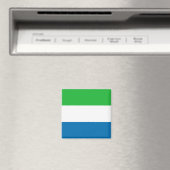 Magnet du drapeau de la Sierra Leone (In Situ (Lave-vaisselle))