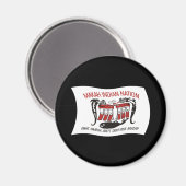 Magnet du drapeau de la tribu Makah (Recto/Verso)