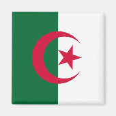 Magnet du drapeau de l'Algérie (Devant)