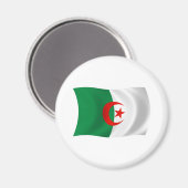 Magnet du drapeau de l'Algérie (Recto/Verso)