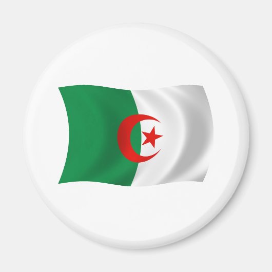 Magnet du drapeau de l'Algérie (Devant)