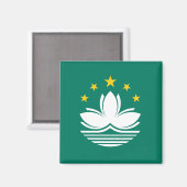 Magnet du drapeau de Macau (Recto/Verso)