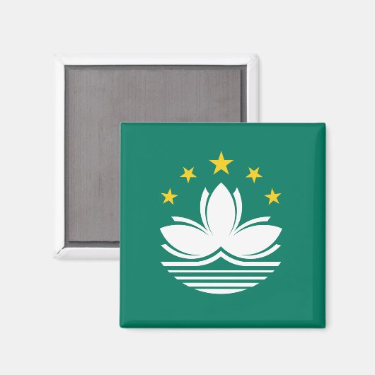 Magnet du drapeau de Macau (Recto/Verso)
