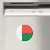 Magnet du drapeau de Madagascar (In Situ (Lave-vaisselle))