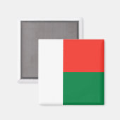 Magnet du drapeau de Madagascar (Recto/Verso)