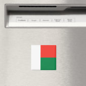Magnet du drapeau de Madagascar (In Situ (Lave-vaisselle))