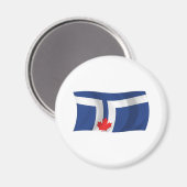Magnet du drapeau de Toronto (Recto/Verso)