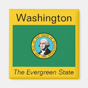 Magnet du drapeau de Washington