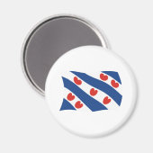 Magnet du drapeau des Frisians (Recto/Verso)
