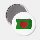 Magnet du drapeau du Bangladesh (Recto/Verso)
