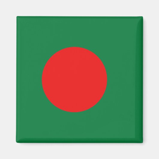 Magnet du drapeau du Bangladesh (Devant)