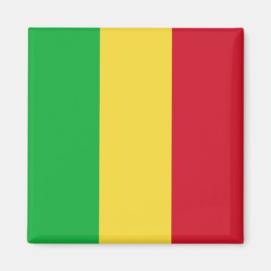 Magnet du drapeau du Mali (Devant)