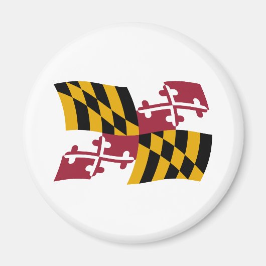 Magnet du drapeau du Maryland (Devant)