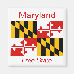 Magnet du drapeau du Maryland