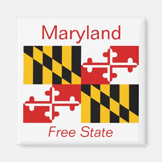 Magnet du drapeau du Maryland (Devant)