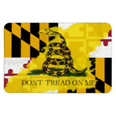 Magnet du drapeau du Maryland Gadsden (Horizontal)