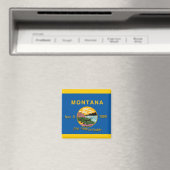 Magnet du drapeau du Montana (In Situ (Lave-vaisselle))
