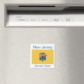 Magnet du drapeau du New Jersey (In Situ (Lave-vaisselle))