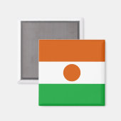 Magnet du drapeau du Niger (Recto/Verso)