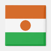 Magnet du drapeau du Niger (Devant)