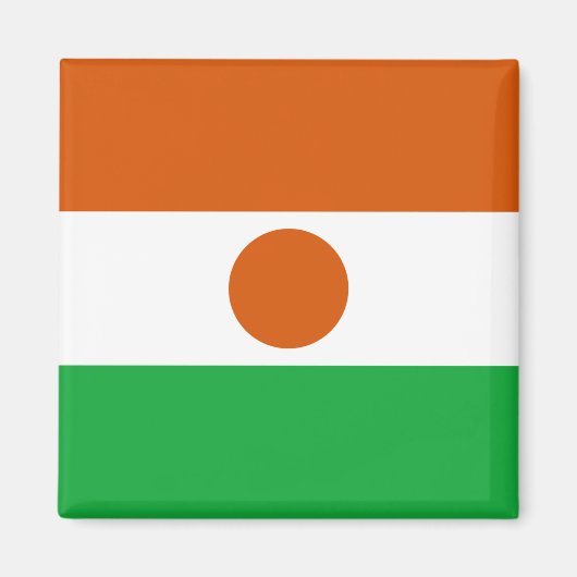 Magnet du drapeau du Niger (Devant)