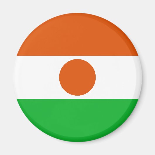 Magnet du drapeau du Niger (Devant)