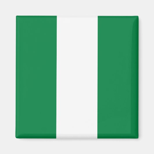 Magnet du drapeau du Nigeria (Devant)