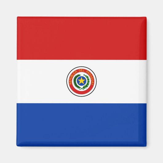 Magnet du drapeau du Paraguay (Devant)