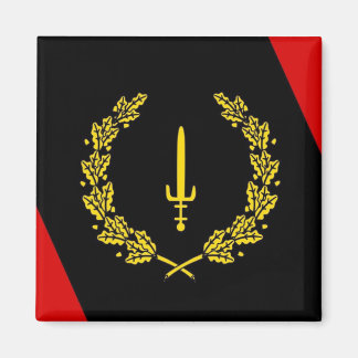 Magnet du drapeau du patrimoine noir de l'Amérique