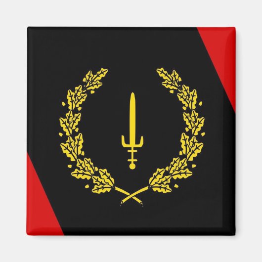 Magnet du drapeau du patrimoine noir de l'Amérique (Devant)