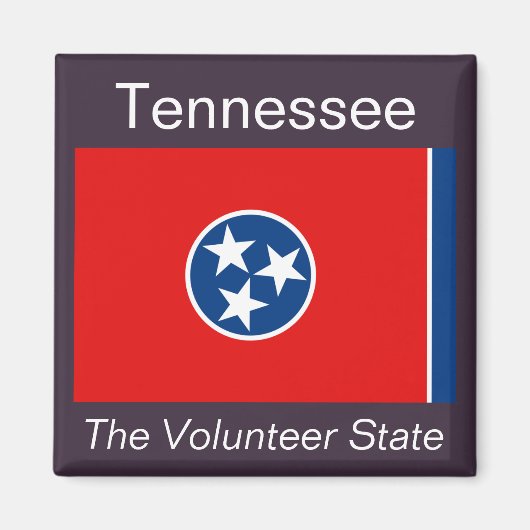 Magnet du drapeau du Tennessee (Devant)