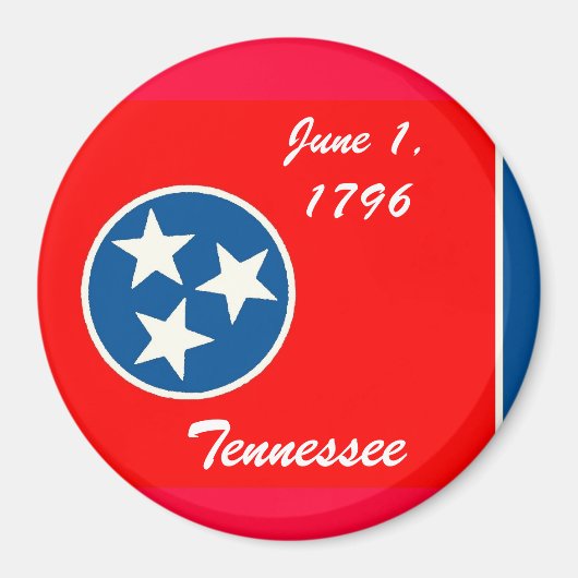 Magnet du drapeau du Tennessee (Devant)