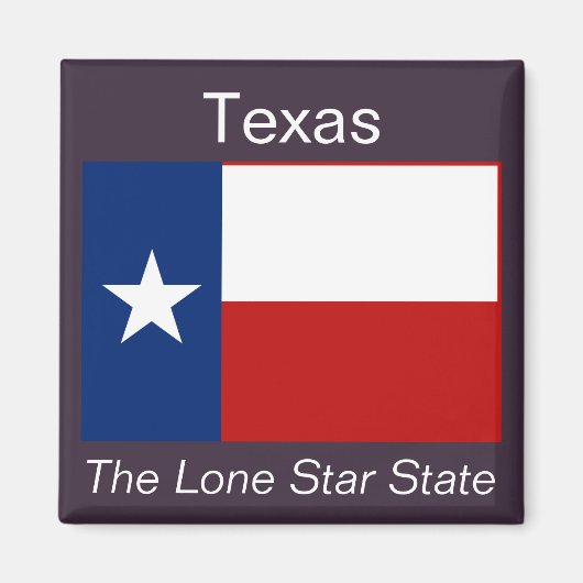 Magnet du drapeau du Texas (Devant)