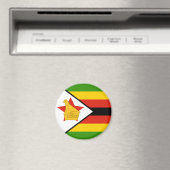 Magnet du drapeau du Zimbabwe (In Situ (Lave-vaisselle))