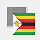 Magnet du drapeau du Zimbabwe (Recto/Verso)