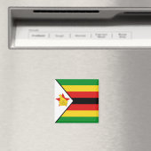 Magnet du drapeau du Zimbabwe (In Situ (Lave-vaisselle))