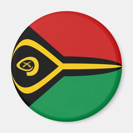 Magnet du drapeau Fisheye de Vanuatu (Devant)