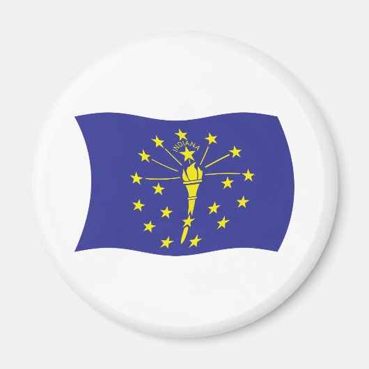 Magnet du drapeau Indiana (Devant)
