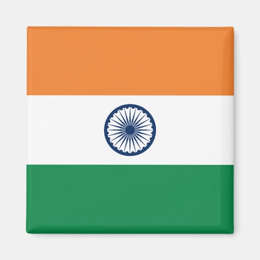 Magnet du drapeau indien (Devant)