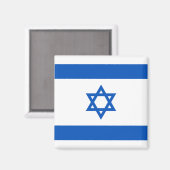 Magnet du drapeau israélien (Recto/Verso)