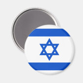 Magnet du drapeau israélien (Recto/Verso)