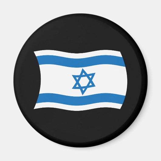 Magnet du drapeau israélien (Devant)