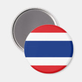 Magnet du drapeau thaïlandais (Recto/Verso)