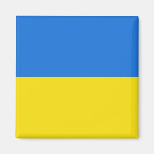 Magnet du drapeau ukrainien (Devant)