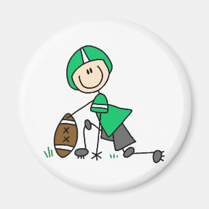 Magnet du joueur de football vert