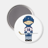 Magnet du joueur de hockey (Recto/Verso)