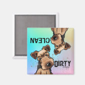 Magnet du lave-vaisselle KiniArt Welsh Terrier (Recto/Verso)