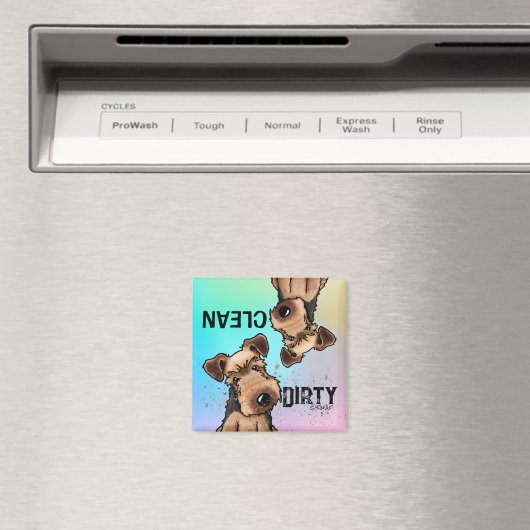 Magnet du lave-vaisselle KiniArt Welsh Terrier (In Situ (Lave-vaisselle))