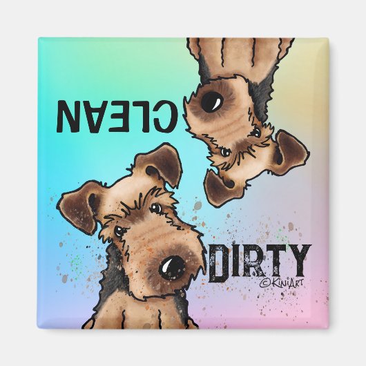 Magnet du lave-vaisselle KiniArt Welsh Terrier (Devant)